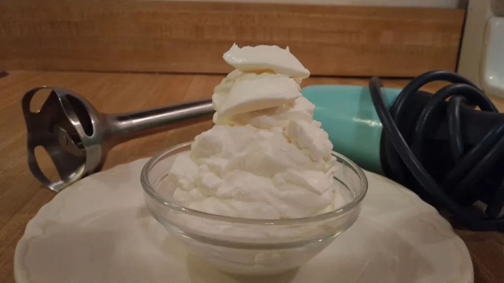 whip cream with immersion blender