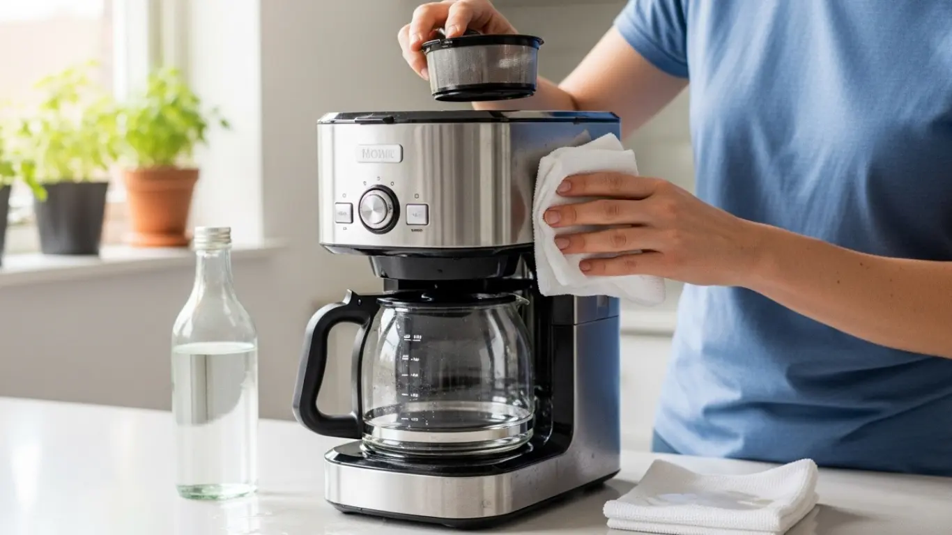 Regular Cleaning of a coffee maker