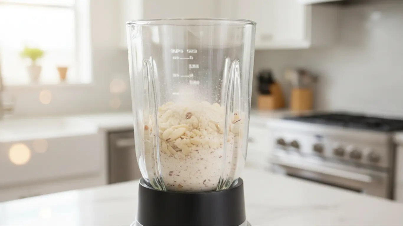 Blending The Almonds