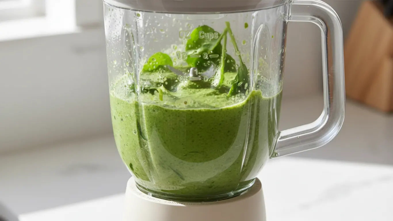 Can I blend spinach with just water