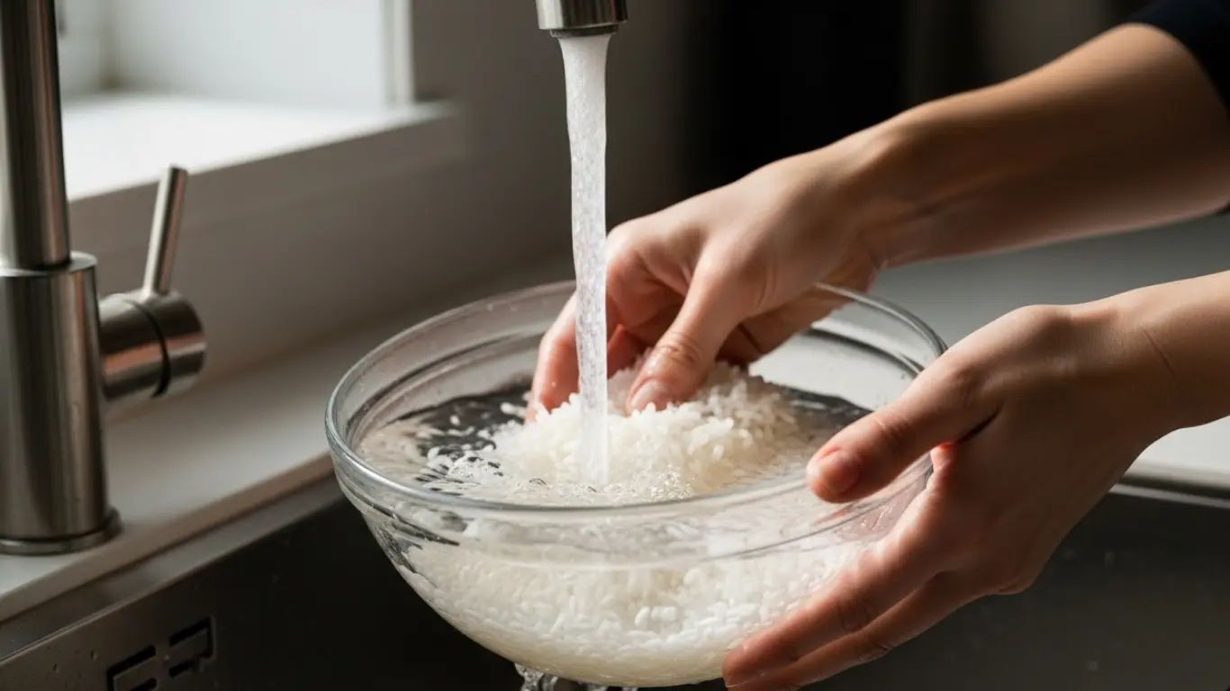 Importance of Rinsing Rice