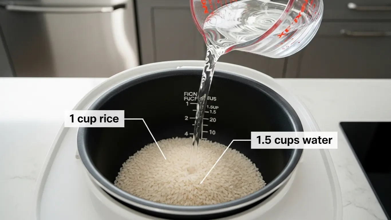 Ratio of Rice and Water in Rice Cooker