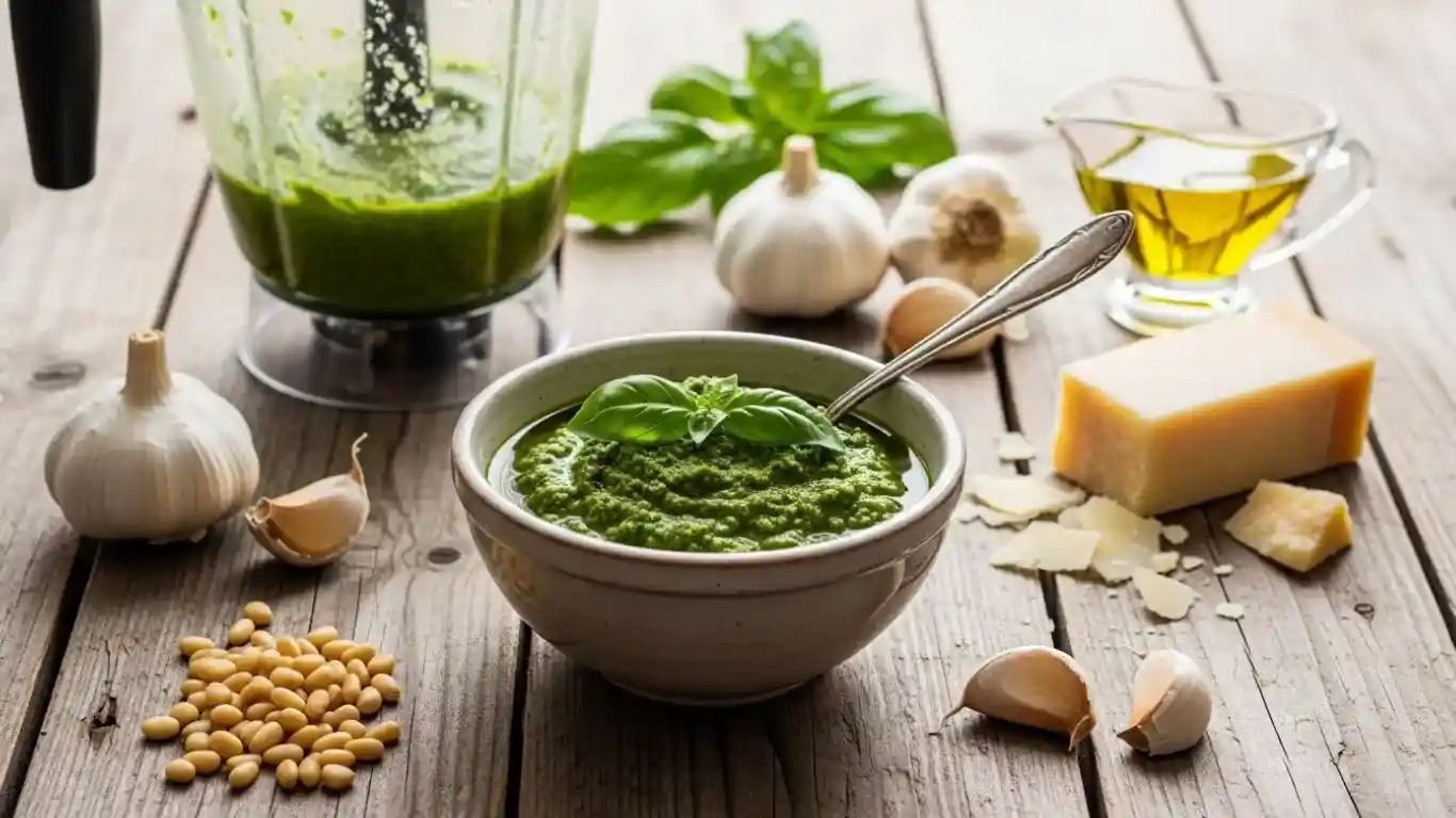 The Blender Pesto Process Step By Step