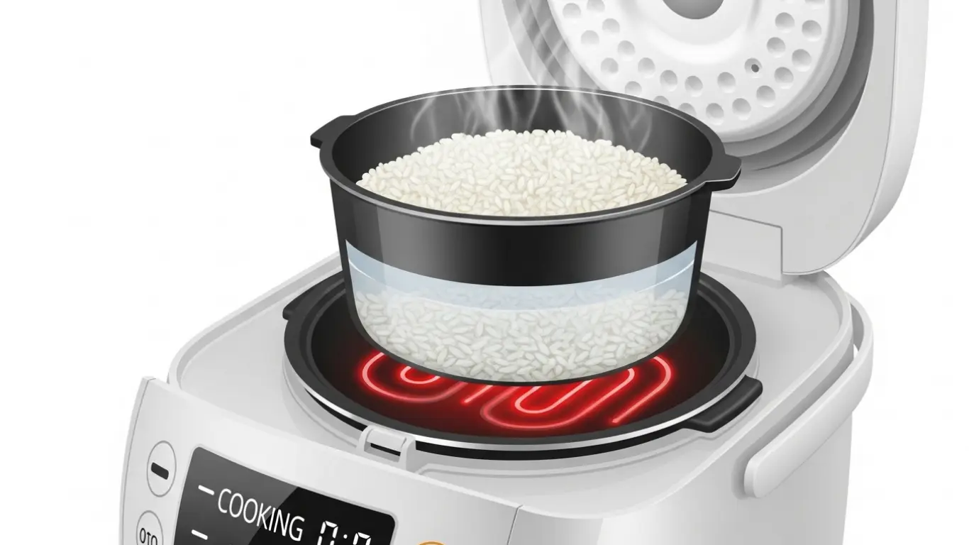 how does rice cooker work