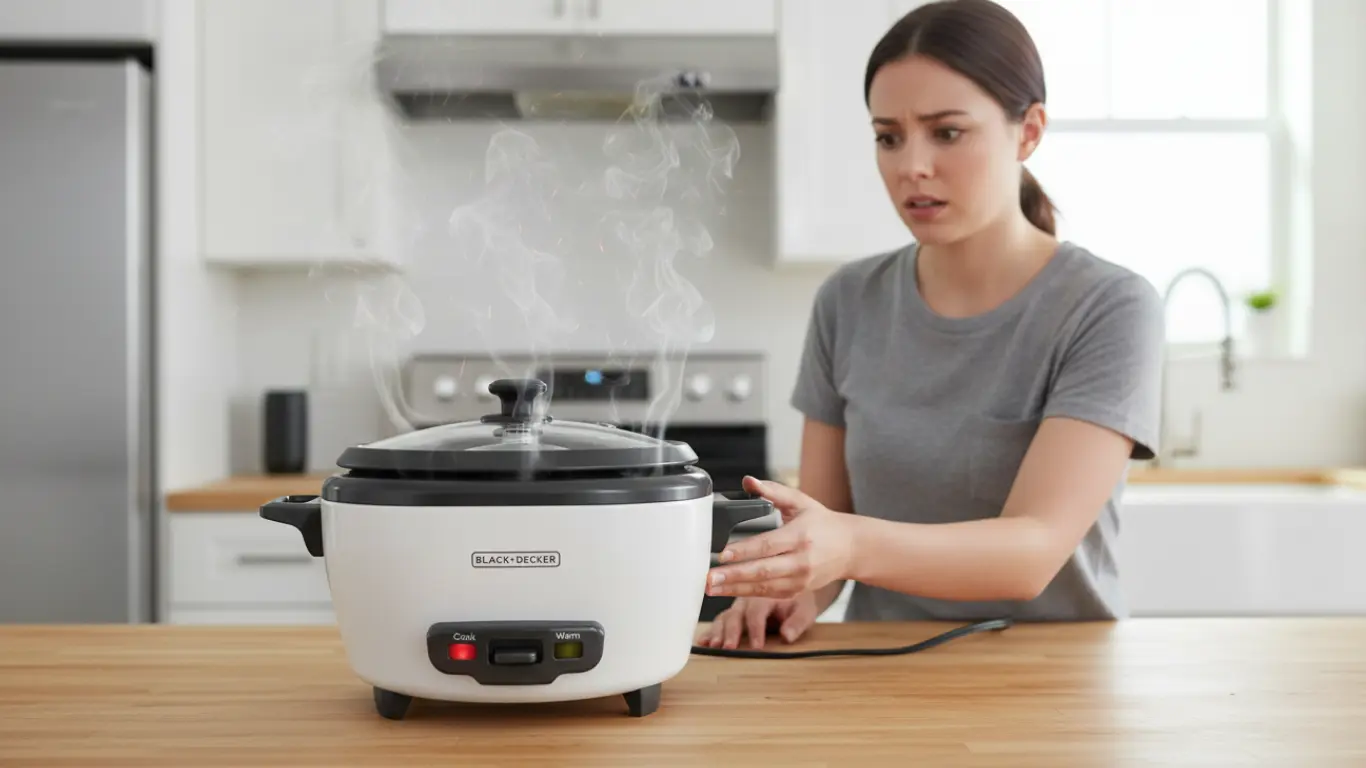 new rice cooker smells like 