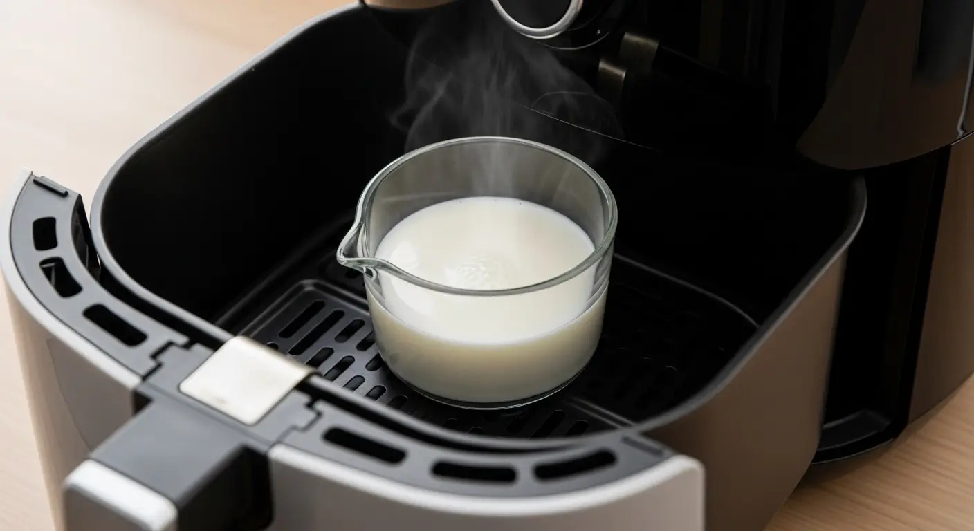 Choosing The Right Container to heat milk in air fryer