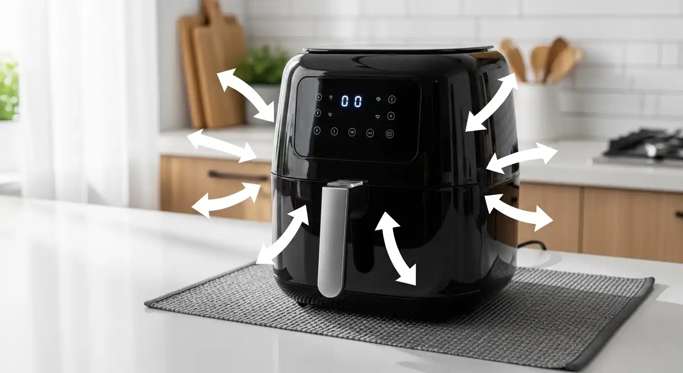 Heat And Airflow Considerations fo rair fryer
