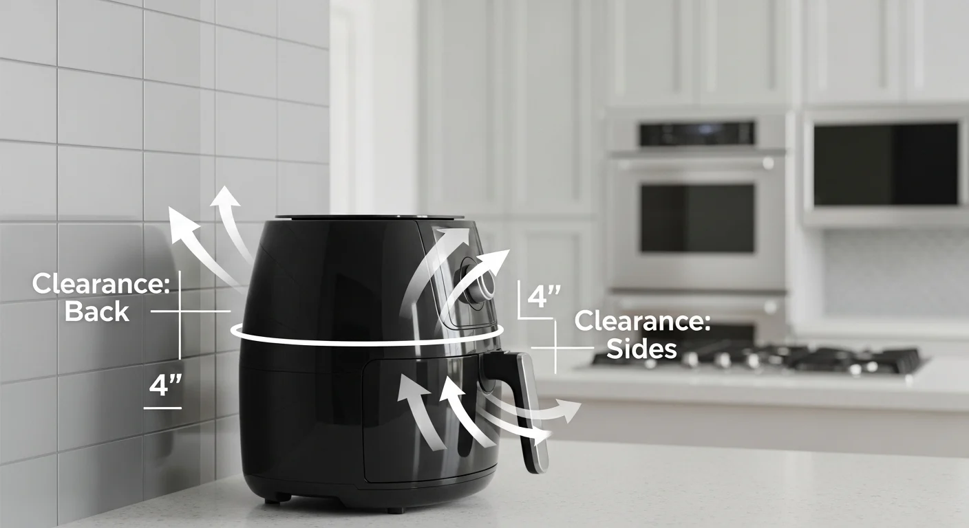 How Far From Wall Should Air Fryer Be
