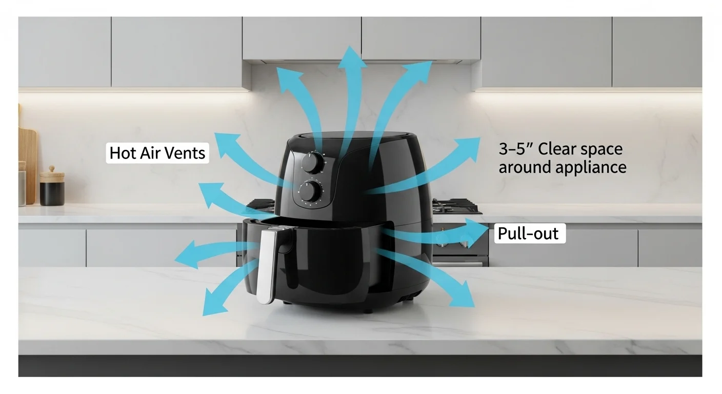 How Much Space Do I Need Around An Air Fryer