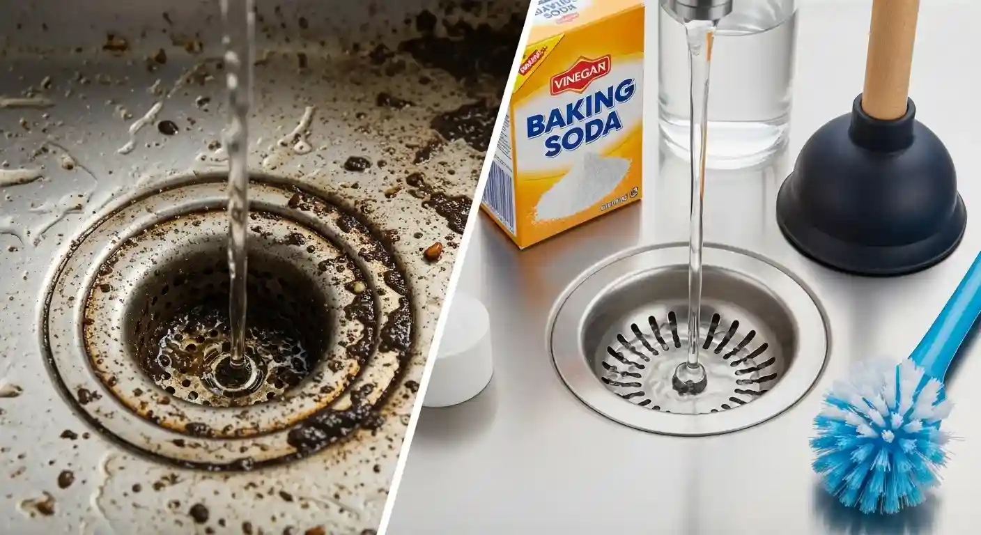 How To Clean A Kitchen Sink Drain Easily