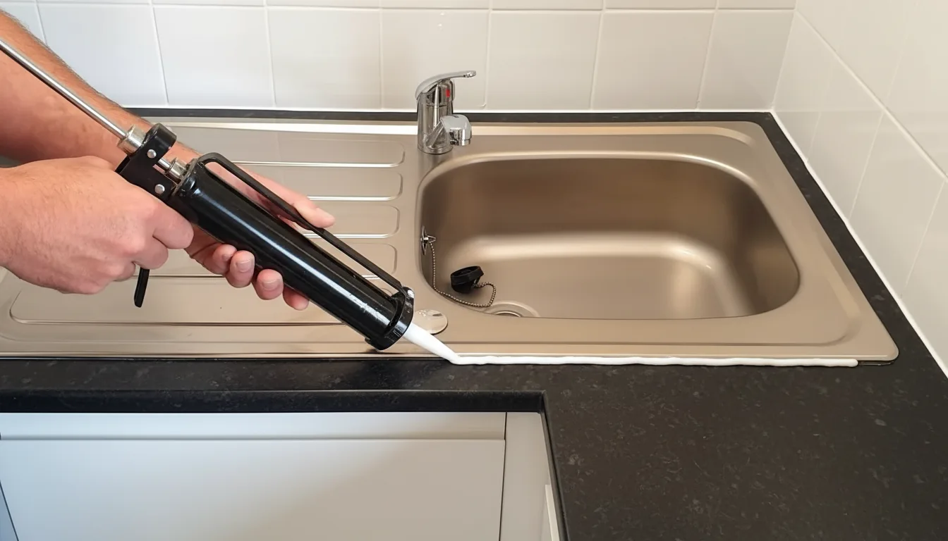 How To Seal A Kitchen Sink To The Countertop