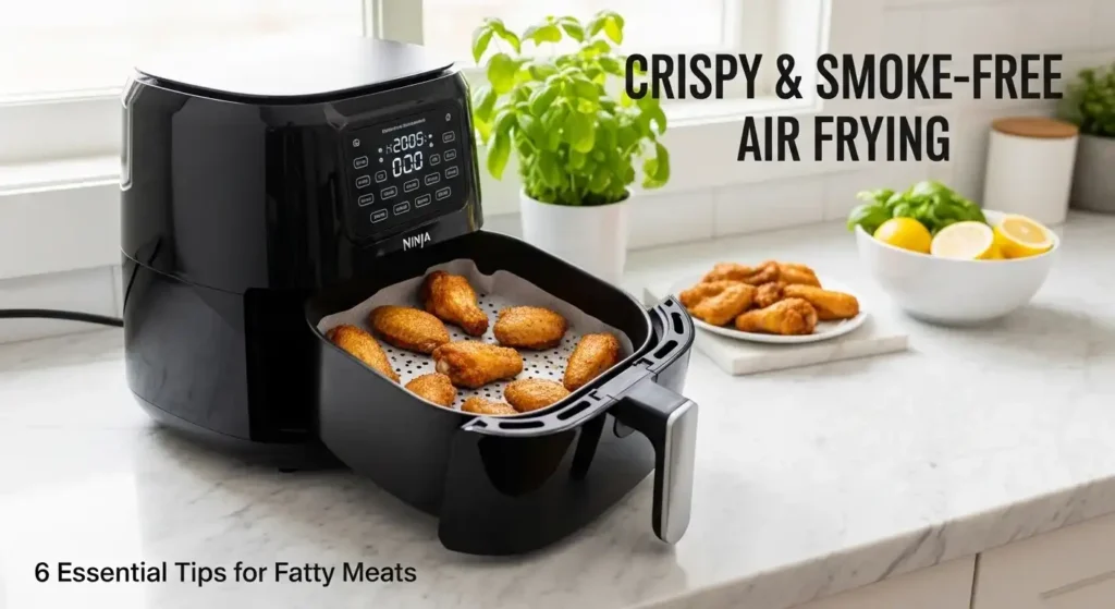 How to Prevent Air Fryer Smoke When Cooking High Fat Meats 1