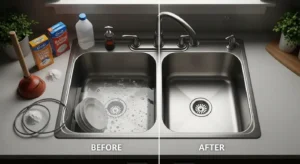 How to Unclog a Double Kitchen Sink