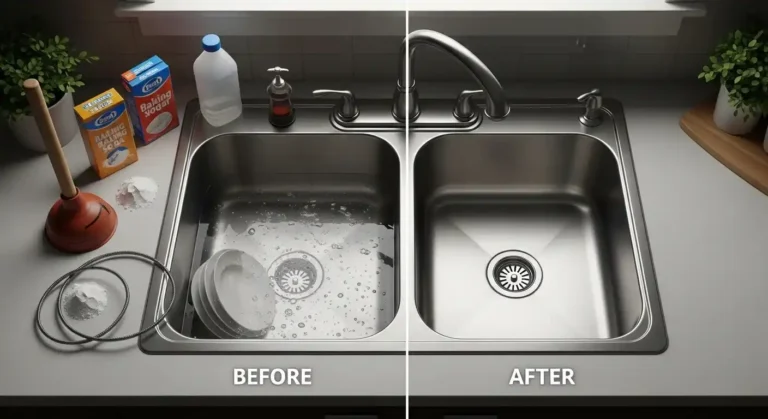 How to Unclog a Double Kitchen Sink