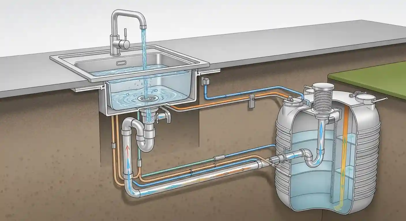 Is Kitchen Sink Connected To Septic Is Kitchen Sink Connected To Septic