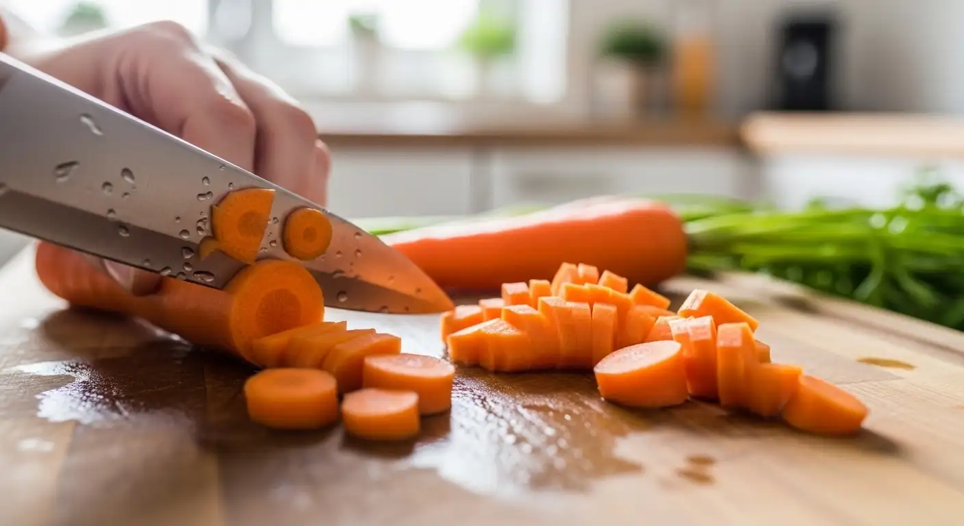 Preparing Your Carrots for blend