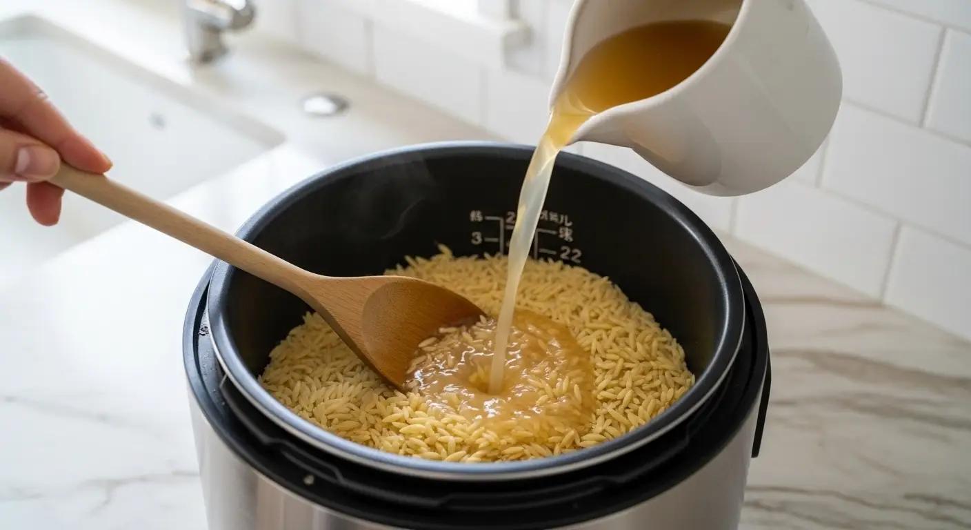 The Simple Steps To Cooking Orzo In A Rice Cooker