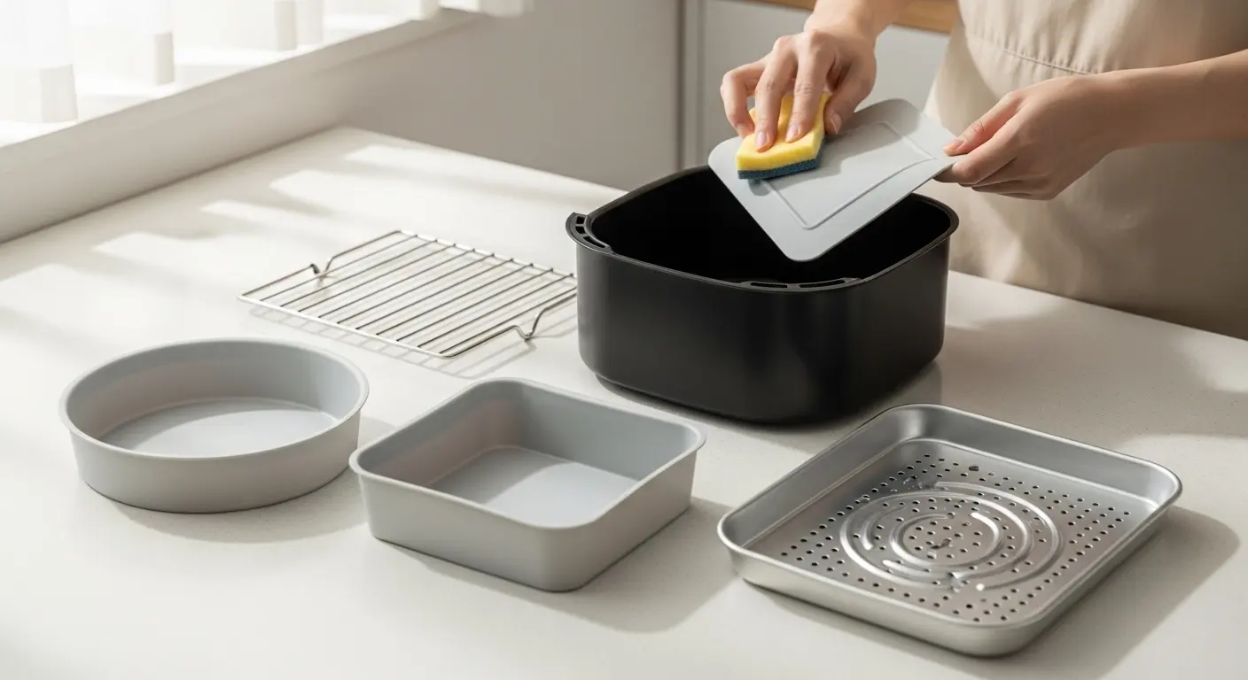 cleaning Air Fryer Accessories
