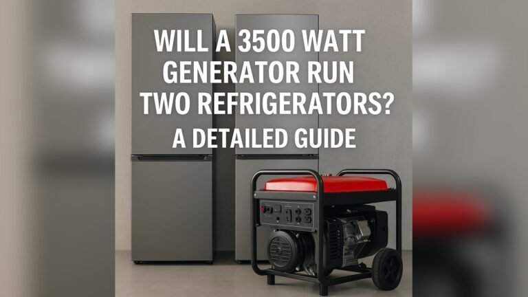 Can I Run Two Refrigerators on a Generator