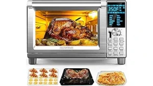 The image shows a collection of top-rated countertop ovens ideal for baking delicious bread.