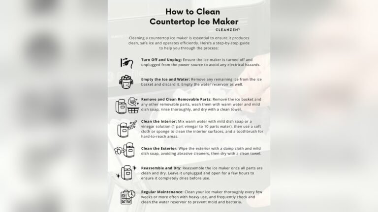 How to Clean Portable Ice Maker