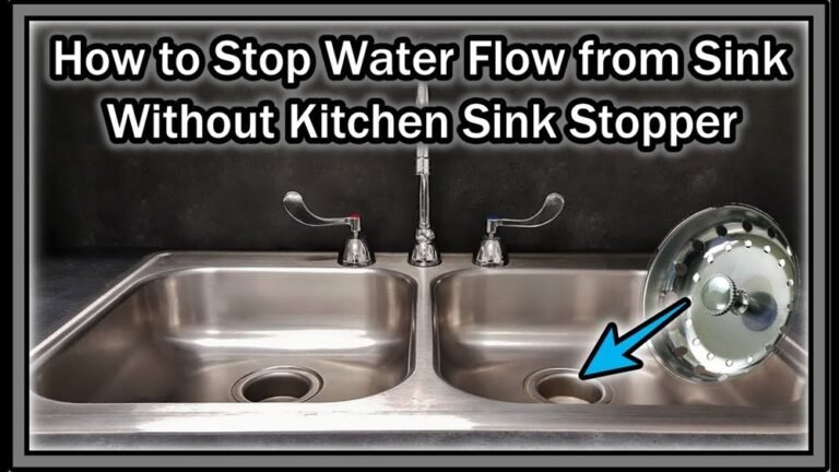 How to Plug Kitchen Sink Without Stopper