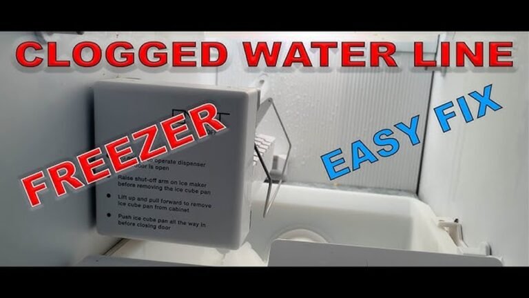 How to Unclog an Ice Maker Water Line