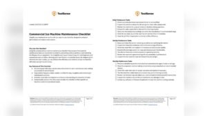 Ice Maker Maintenance Checklist