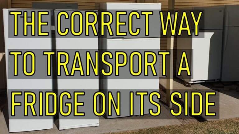 Can You Lay a Refrigerator on Its Side