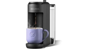 The image shows a selection of sleek, modern coffee makers ideal for hard water conditions.