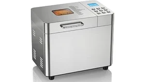 This image shows a selection of modern bread makers, highlighting the best 7 for gluten-free baking.