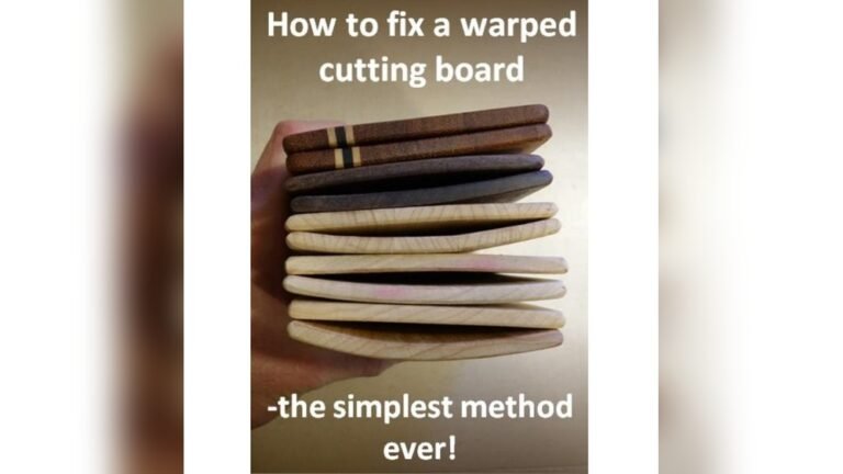 How to Fix a Warped Wooden Cutting Board