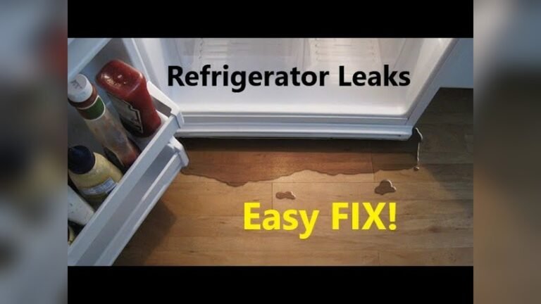 How to Fix Water Leaking from Bottom of Refrigerator
