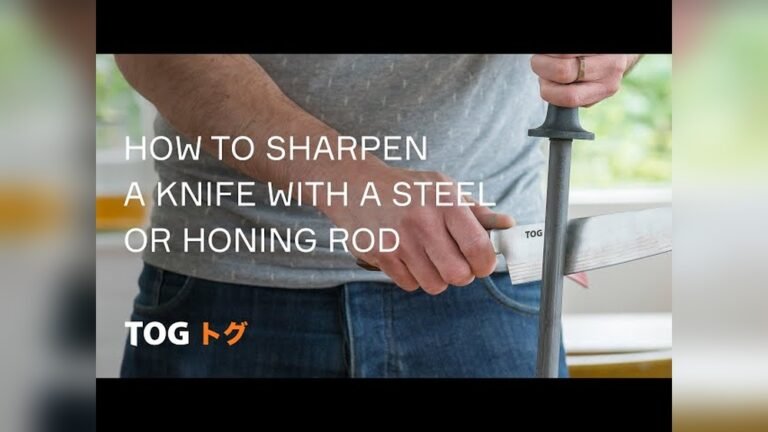 How to Sharpen Kitchen Knife With Rod​
