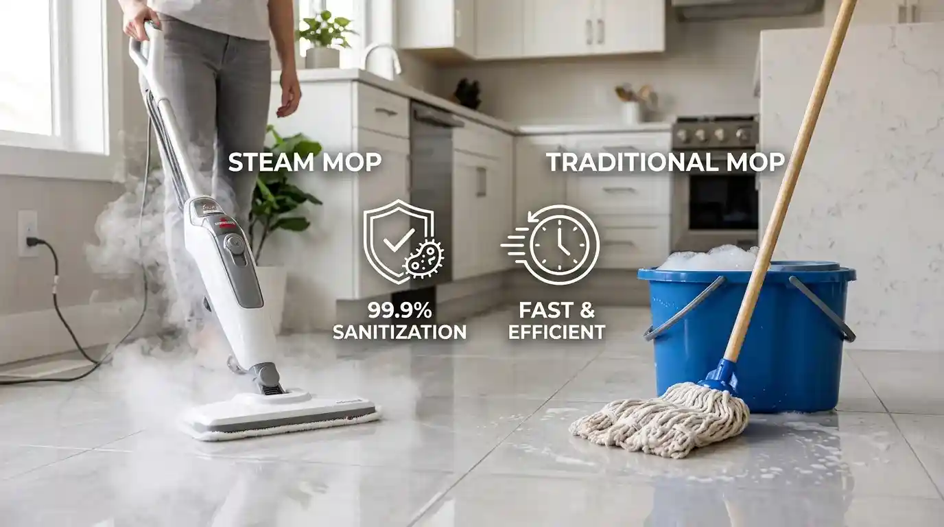 Steam Mop Vs Traditional Mop for Everyday Cleaning