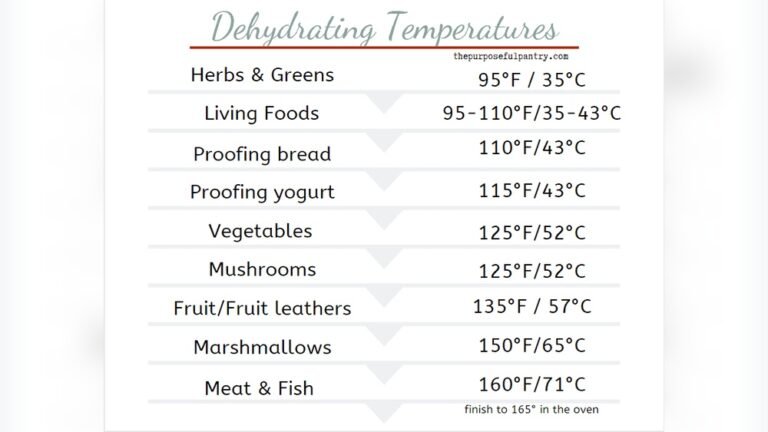 Best Temperature for Dehydrating Fruit