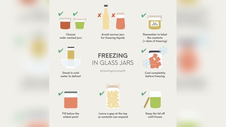 Can I Freeze Food in Glass Jars​