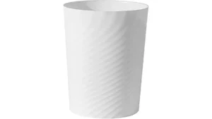The image shows a selection of compact trash cans, perfect for any dorm room.