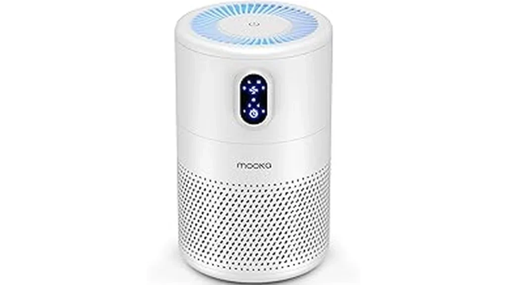 This image shows eight top-selling air purifiers for smoke removal, each with a modern design.