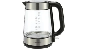 The image shows a curated collection of eight sleek electric kettles, highlighting popular choices for boiling water.