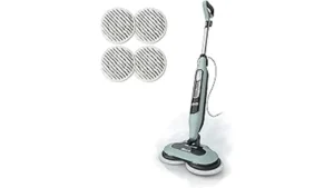 This image shows a collection of steam mops, likely featuring popular models for tile floors.