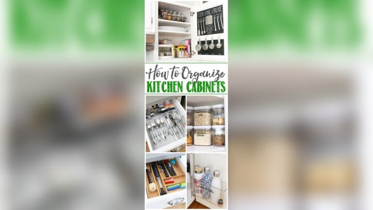 How to Arrange Things in Kitchen Cabinets