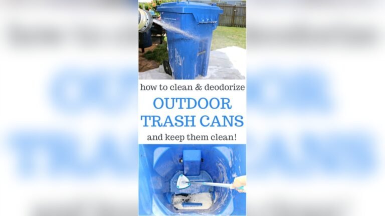 How to Clean Trash Can