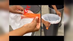 How to Put Trash Bag in Trash Can