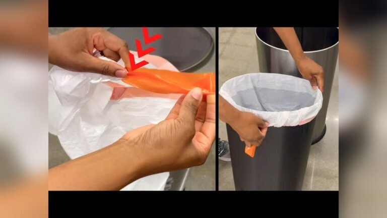 How to Put Trash Bag in Trash Can