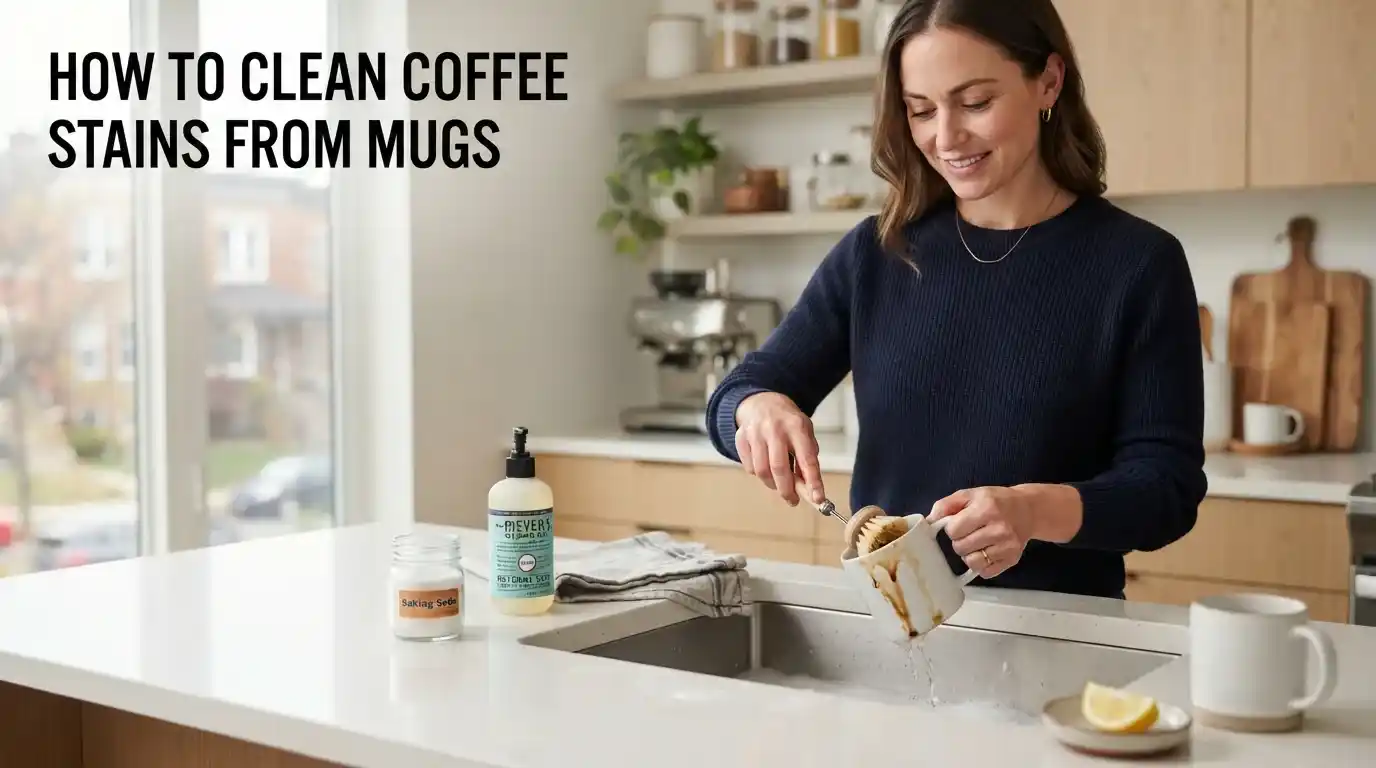 How to Clean Coffee Stains from Mugs