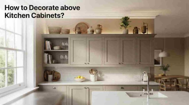 How to Decorate above Kitchen Cabinets