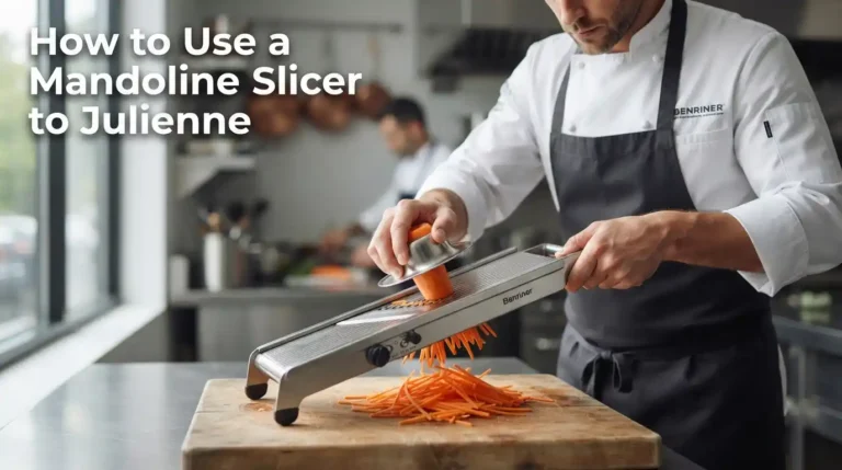 How to Use a Mandoline Slicer to Julienne