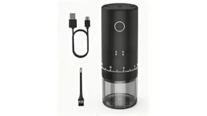 The image shows a selection of top-rated cordless coffee grinders for efficient bean grinding.