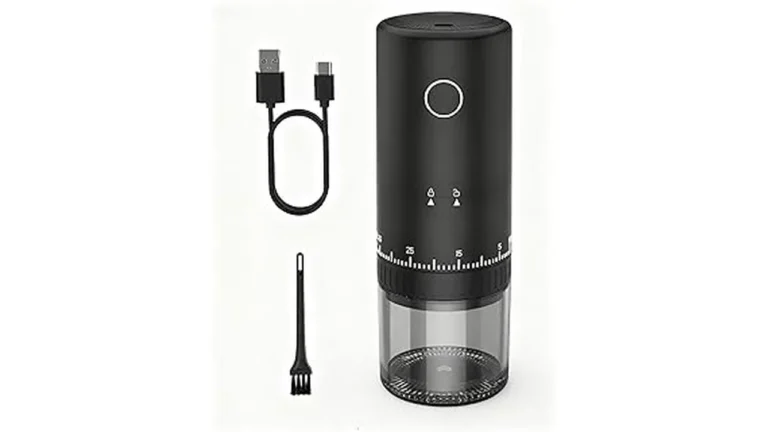 The image shows a selection of top-rated cordless coffee grinders for efficient bean grinding.